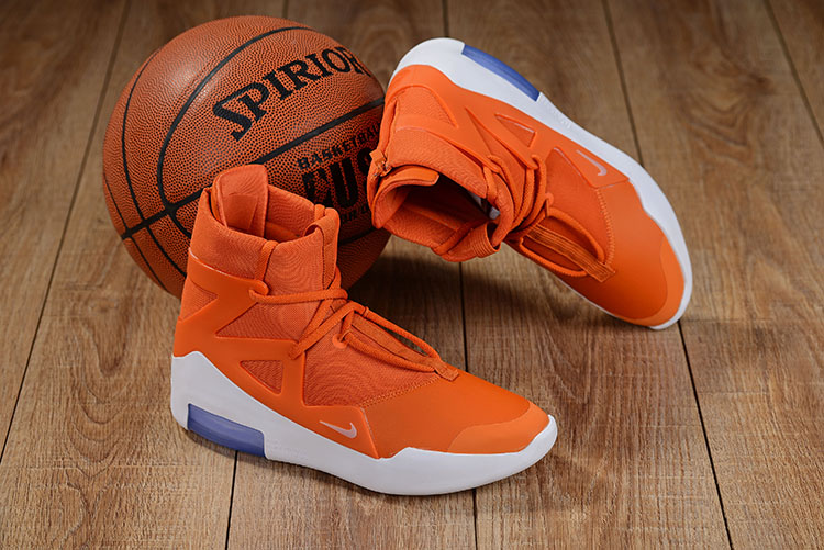 Nike Air Fear of God Orange White Shoes